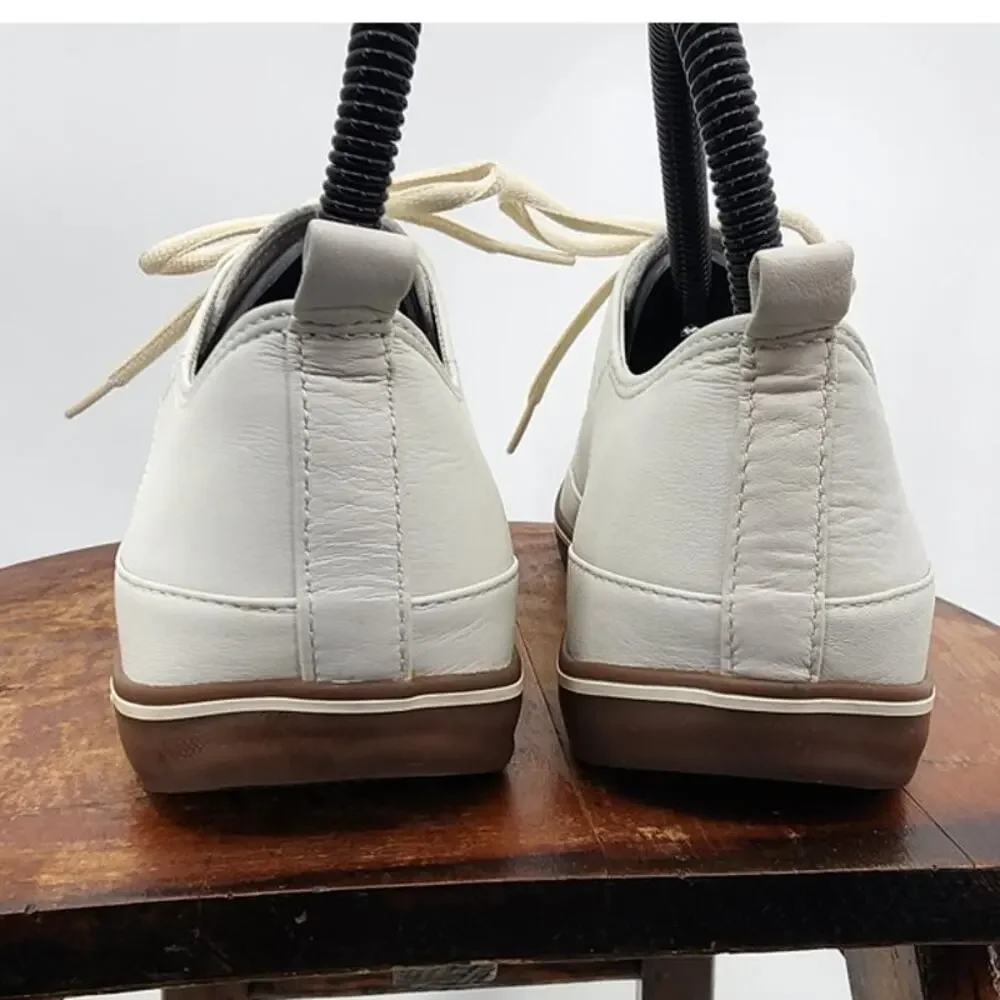 Fitflop White Leather Comfort Casual‎ Sneakers Women's Size 5 Style 114-089